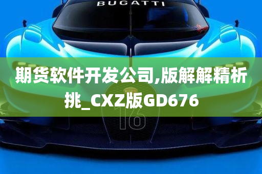 期货软件开发公司,版解解精析挑_CXZ版GD676