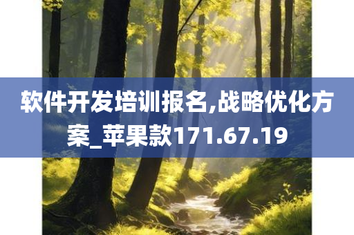 软件开发培训报名,战略优化方案_苹果款171.67.19