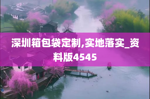 深圳箱包袋定制,实地落实_资料版4545