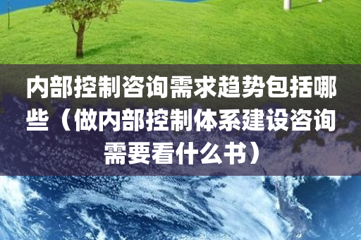 内部控制咨询需求趋势包括哪些（做内部控制体系建设咨询需要看什么书）