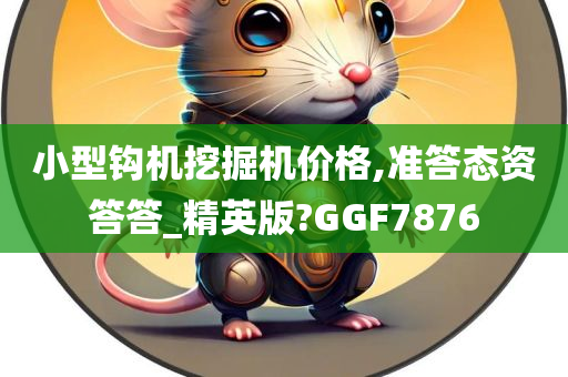 小型钩机挖掘机价格,准答态资答答_精英版?GGF7876