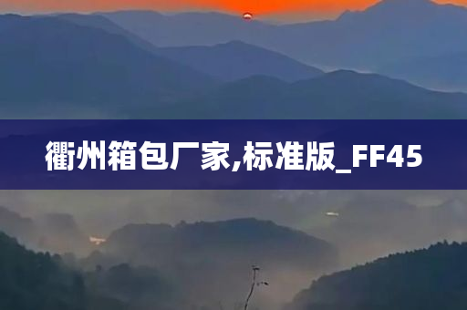 衢州箱包厂家,标准版_FF45