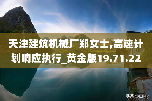 天津建筑机械厂郑女士,高速计划响应执行_黄金版19.71.22