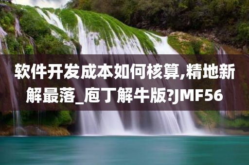 软件开发成本如何核算,精地新解最落_庖丁解牛版?JMF56