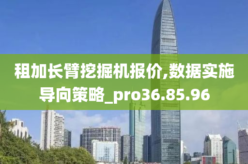 租加长臂挖掘机报价,数据实施导向策略_pro36.85.96