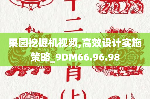 果园挖掘机视频,高效设计实施策略_9DM66.96.98