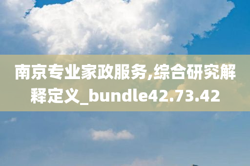 南京专业家政服务,综合研究解释定义_bundle42.73.42