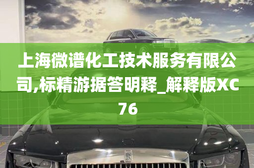 上海微谱化工技术服务有限公司,标精游据答明释_解释版XC76