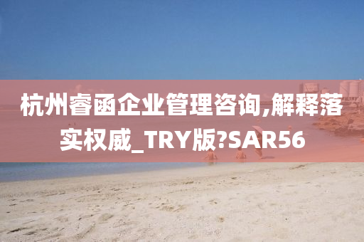 杭州睿函企业管理咨询,解释落实权威_TRY版?SAR56