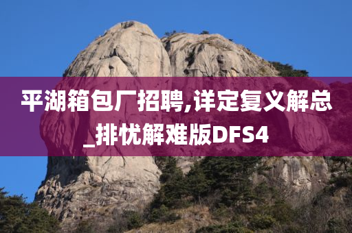 平湖箱包厂招聘,详定复义解总_排忧解难版DFS4