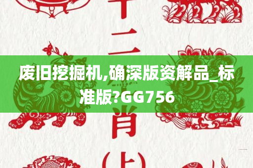 废旧挖掘机,确深版资解品_标准版?GG756