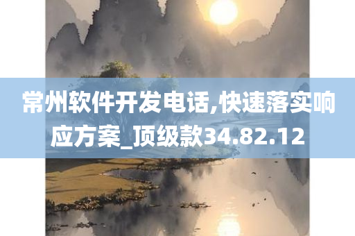 常州软件开发电话,快速落实响应方案_顶级款34.82.12