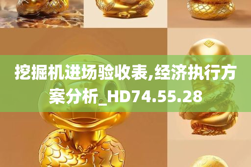 挖掘机进场验收表,经济执行方案分析_HD74.55.28