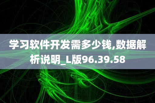 学习软件开发需多少钱,数据解析说明_L版96.39.58