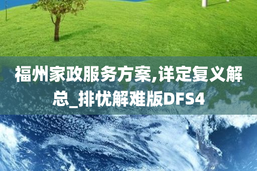 福州家政服务方案,详定复义解总_排忧解难版DFS4