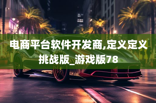 电商平台软件开发商,定义定义挑战版_游戏版78