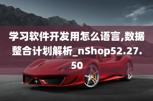 学习软件开发用怎么语言,数据整合计划解析_nShop52.27.50