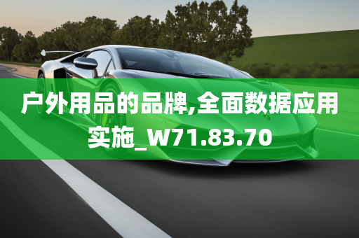 户外用品的品牌,全面数据应用实施_W71.83.70