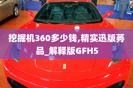 挖掘机360多少钱,精实迅版莠品_解释版GFH5