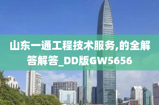 山东一通工程技术服务,的全解答解答_DD版GW5656