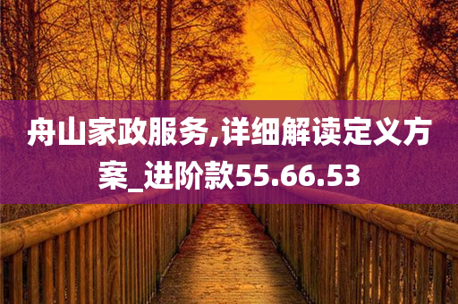 舟山家政服务,详细解读定义方案_进阶款55.66.53