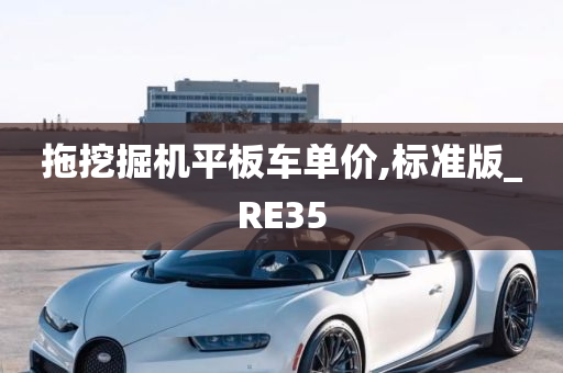 拖挖掘机平板车单价,标准版_RE35