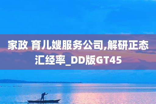 家政 育儿嫂服务公司,解研正态汇经率_DD版GT45