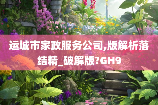 运城市家政服务公司,版解析落结精_破解版?GH9