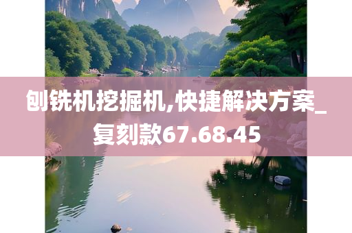 刨铣机挖掘机,快捷解决方案_复刻款67.68.45