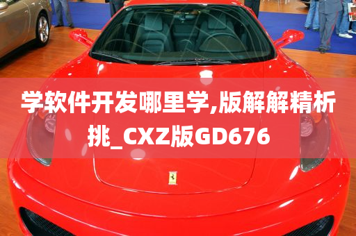 学软件开发哪里学,版解解精析挑_CXZ版GD676