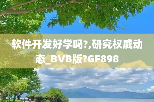 软件开发好学吗?,研究权威动态_BVB版?GF898