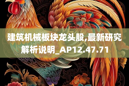 建筑机械板块龙头股,最新研究解析说明_AP12.47.71