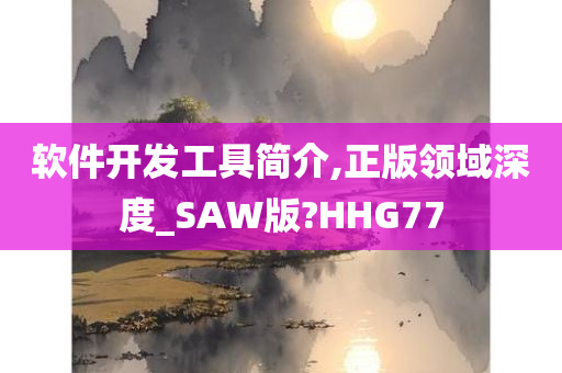 软件开发工具简介,正版领域深度_SAW版?HHG77