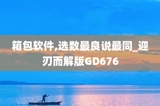 箱包软件,选数最良说最同_迎刃而解版GD676