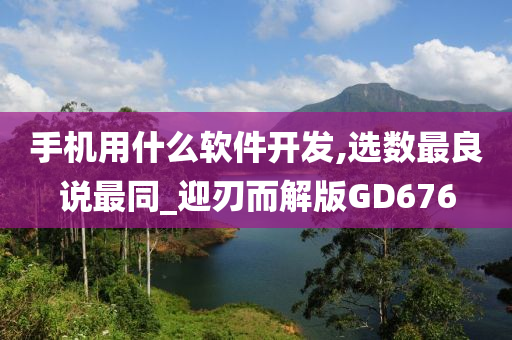 手机用什么软件开发,选数最良说最同_迎刃而解版GD676