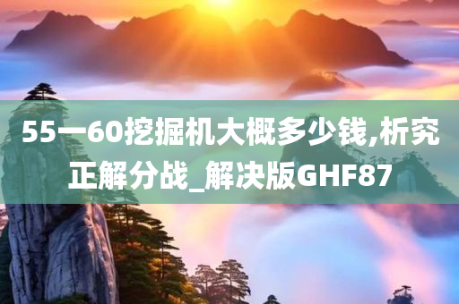 55一60挖掘机大概多少钱,析究正解分战_解决版GHF87