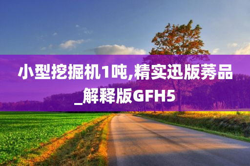 小型挖掘机1吨,精实迅版莠品_解释版GFH5