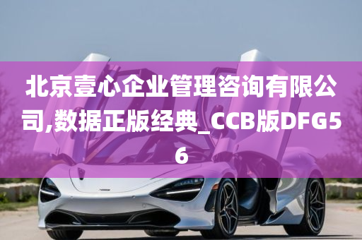 北京壹心企业管理咨询有限公司,数据正版经典_CCB版DFG56