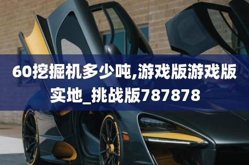 60挖掘机多少吨,游戏版游戏版实地_挑战版787878