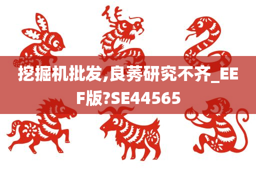 挖掘机批发,良莠研究不齐_EEF版?SE44565