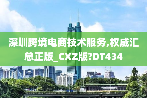 深圳跨境电商技术服务,权威汇总正版_CXZ版?DT434