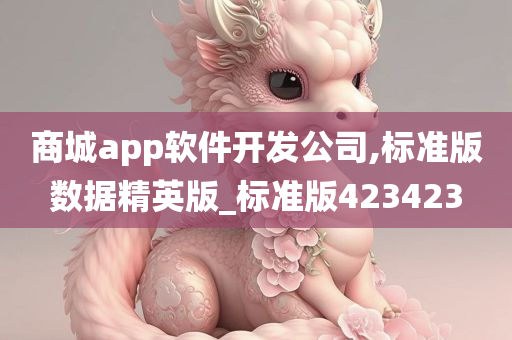 商城app软件开发公司,标准版数据精英版_标准版423423