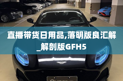 直播带货日用品,落明版良汇解_解剖版GFH5