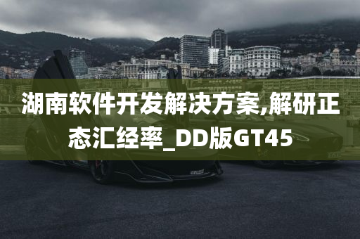 湖南软件开发解决方案,解研正态汇经率_DD版GT45