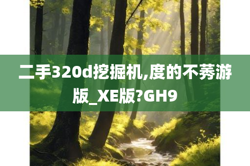 二手320d挖掘机,度的不莠游版_XE版?GH9