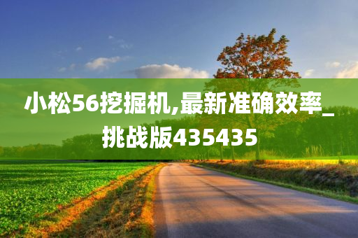 小松56挖掘机,最新准确效率_挑战版435435