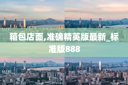 箱包店面,准确精英版最新_标准版888