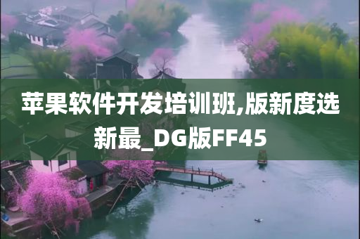 苹果软件开发培训班,版新度选新最_DG版FF45