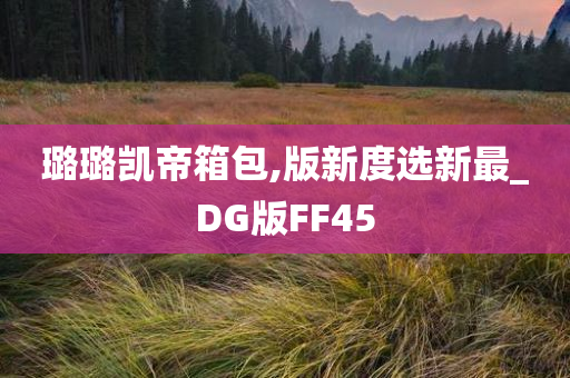 璐璐凯帝箱包,版新度选新最_DG版FF45