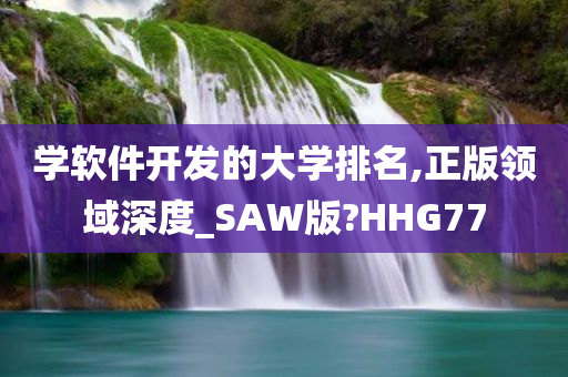 学软件开发的大学排名,正版领域深度_SAW版?HHG77